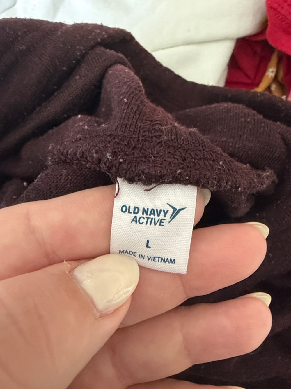 Old Navy Women's Dark Plum Sweatshirt - Picture 2 of 2